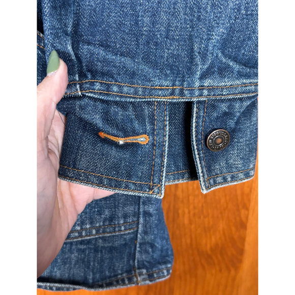 Vintage 70s Levi’s Orange Tab Denim Chore Coat USA Made Medium - Picture 6 of 14